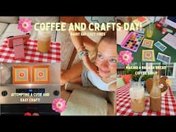 RAINY DAY CRAFTS AND COFFEE VLOG! (banana bread latte recipe!)