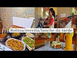 Rotina da manhã com bolo de limão fofinho / almoço do dia e lanche  da tarde