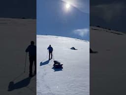 My winter sled/pulk for gear transportation. #mountains #norway #winter