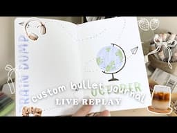 Live Custom Bullet Journal REPLAY June 10 | October in Somer's Custom Journal