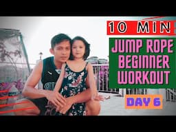 10min Jumping rope after work exercise| For beginners (DAY 6)