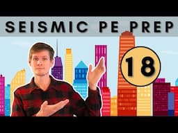 PE Seismic Example Problem - 18 #structuralengineering #civilengineering #engineering