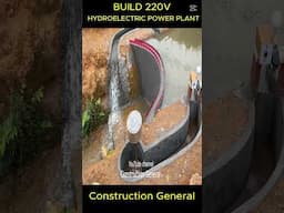 Construction Of Large Capacity Mini Hydroelectric Power Plants #mini #diy #greenenergy