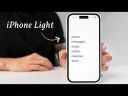 I Turned my iPhone Into a Light Phone