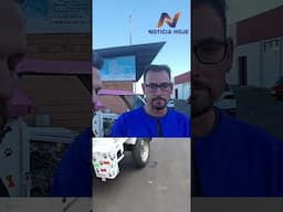 Vídeo mostra um policial militar de Caçador supostamente agredindo Odair Dalaqua.