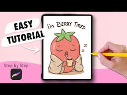 EASY Procreate Drawing for Beginners - Digital Art Tutorial step by step