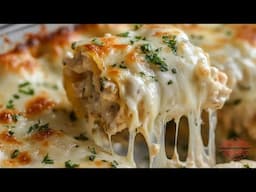 Cheesy Chicken Alfredo Lasagna Rollup Recipe
