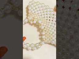 Pearl bead bag tutorial // how to make a beaded bag.