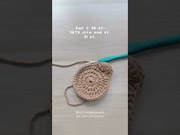 quick fluffy bear coaster crochet tutorial #crochet #crochetideas cute crochet ideas under an hour