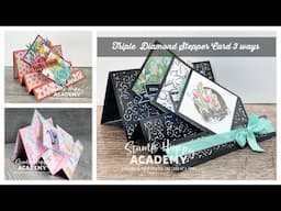 How to make a Triple Diamond Stepper Card 3 Ways!