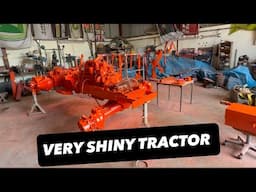 PAINTING A TRACTOR ORANGE & TURNING A ORANGE ONE GREEN AnswerAsAPercent 1912