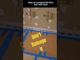 Protect your tile work  part 5 #tile #diy #howtotile #shorts