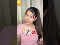 Stop using * SUNSCREEN *🧴☀️that make your skin DULL & OILY #youtubeshorts #sunscreen #skincaretips
