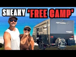 DON'T GET CAUGHT..Stealth Camping in Popular Beach Town, WA