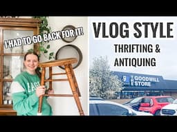 VLOG STYLE Antiquing & Thrifting And A Haul