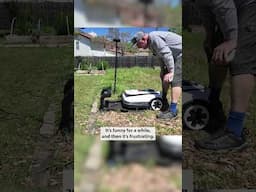 Goat Mower off the rails