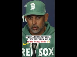 Alex Cora credits energy from Red Sox fans at Fenway in extra-inning win over Yankees 🙌
