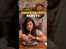 #wifeisright Tries Black Tandoori Chicken 😂👍 #easyrecipes #shorts #foodie