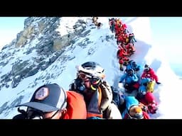 CLIMBERS RUSH EVEREST SUMMIT BEFORE SEASON 2025 ENDS.