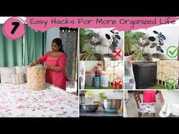 7 Brilliant Home & Kitchen Hacks For More Organized Life | No Cost Hacks | Space Saving Ideas