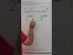 QUAL É O MAIOR? 🤯 Propriedades da Potenciação e Matemática Básica #enem