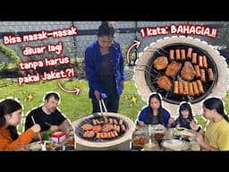 AKHIRNYA KEMBALI BAKAR-BAKAR DILUAR TANPA HARUS PAKAI JAKET‼️BBQ + PANEN WILD GARLIC KIMCHI