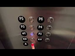 Riding the Toyota Music Factory Parking Garage Elevators