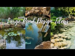 Large Pond Design Ideas: Creating a Captivating Water Feature in Your Backyard Natural Pond Design