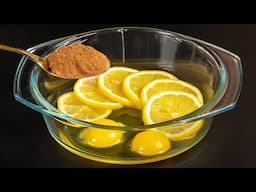 🍋 Haben Sie 1 Zitrone und 2 Eier? Das Zitronendessert, von dem alle reden!