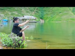 Bamboo Shoot Picking, Fishing, Catch and Cook, River Survival | EP.471