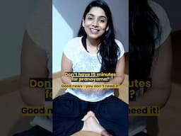 Don’t have 15mins for Pranayama Practice? Do this instead 👆🏼🫁 #pranayama #yogabreathing #yoga