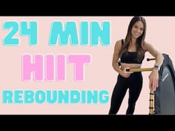 HIIT REBOUNDER WORKOUT | 24 MIN Rebounding HIIT CARDIO (4000 Steps in 24 minutes)