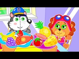 Lion Family | Fun Day With Soft Toys | Cartoon for Kids