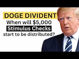 $5000 DOGE Dividend | Stimulus Checks Update