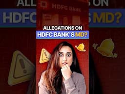 Allegations on HDFC Bank's CEO