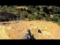 Riding Monster MTB Rock Slab with Insane Exposure #short