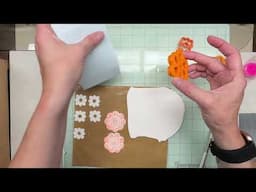 Create Polymer Clay Statement Earrings with big flower cutters and silkscreen stencils