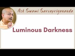 If the body is inert (Jada), how is it able to generate thoughts? | Luminous Darkness