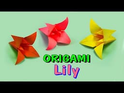 🌸 How to Make an Origami Lily | Easy Paper Flower Tutorial for Beginners