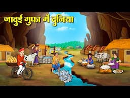 जादुई गुफा में दुनिया | Hindi Kahaniya | Moral Stories | Bedtime Stories | Story In Hindi
