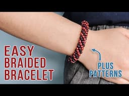 How to Make a Kumihimo Beaded Bracelet with Size 6 Seed Beads