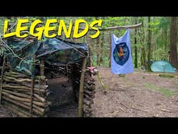 Big Group Of Legends @ Bushcraft Build Camp