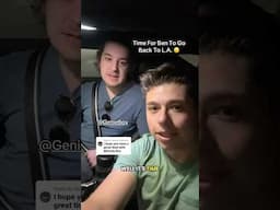 Time For Ben To Go Back To L.A. 🛫 😔