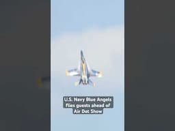 The U.S Nave Blue Angels had a few guests onboard ahead of their Air Dot Show.