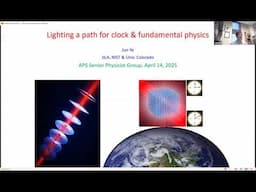 APS SPG Seminar: Lighting a path for clock and fundamental physics with Dr. Jun Ye