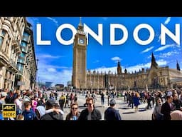 London Walk: Buckingham Palace to Big Ben During LGBT Rights Protest – April 2025