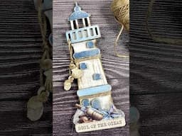 Mixed media lighthouse #diy #artandcraft #asmr #craft