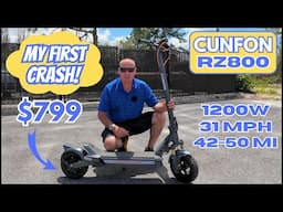 Cunfon RZ800 Review | Fast Budget E-Scooter Sent Me Flying...Over The Handlebars!