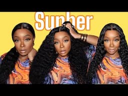 WATER WAVE TINY KNOT SUMMER  WIG*DRAWSTRING WIG* JUST THROW ON AND GO*SUNBER