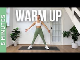 5 MIN WARM UP FOR AT HOME WORKOUTS (No Jumping)